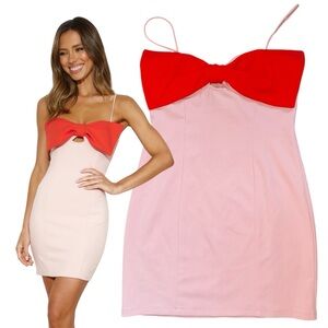 Hello Molly Be my love mini dress pink